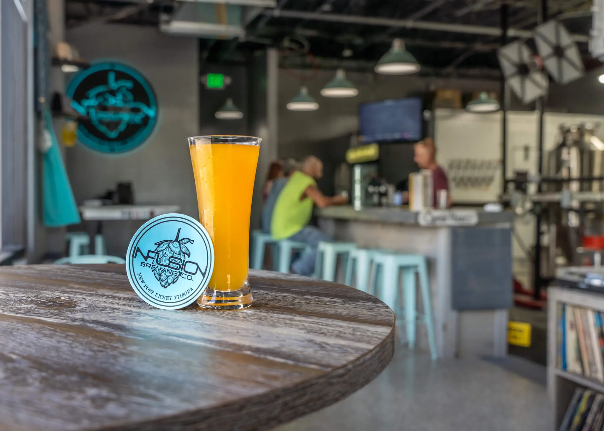 Infusion Brewing Co. craft beer taps and bar area at The Commons on Grand