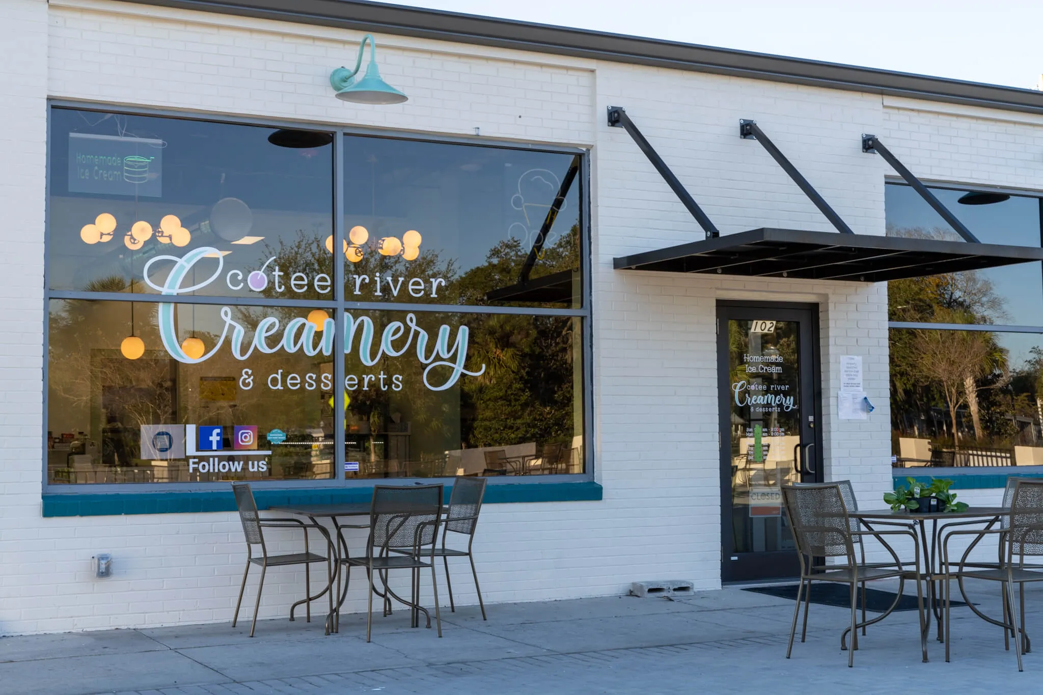 Historic downtown New Port Richey streetscape near The Commons on Grand